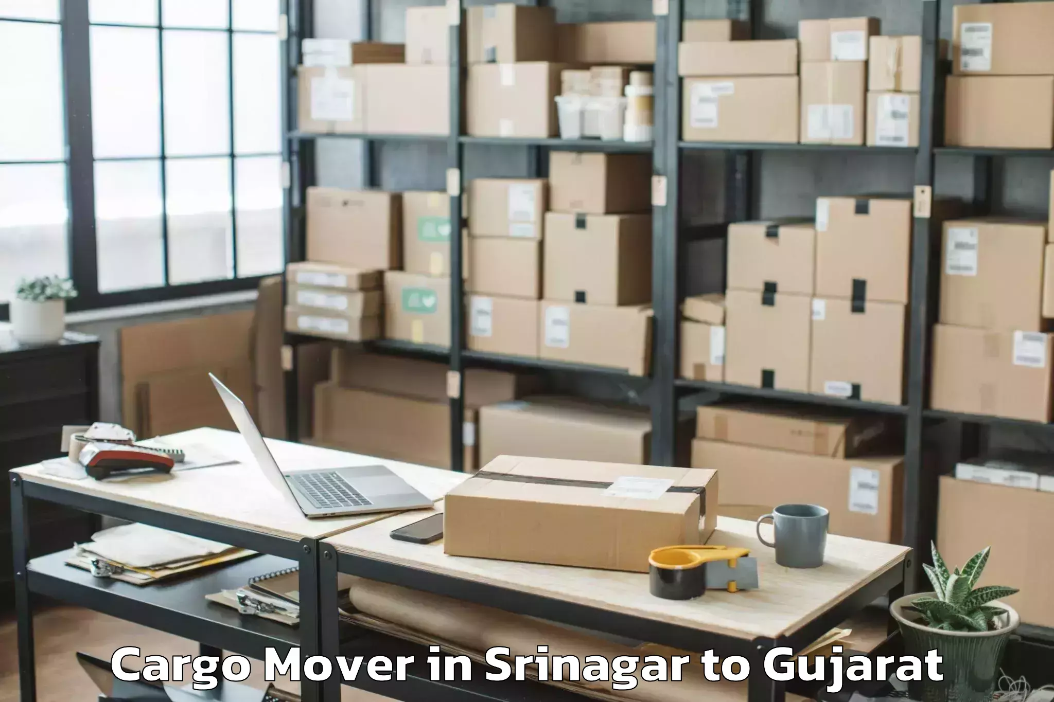 Top Srinagar to Inorbit Mall Vadodara Cargo Mover Available